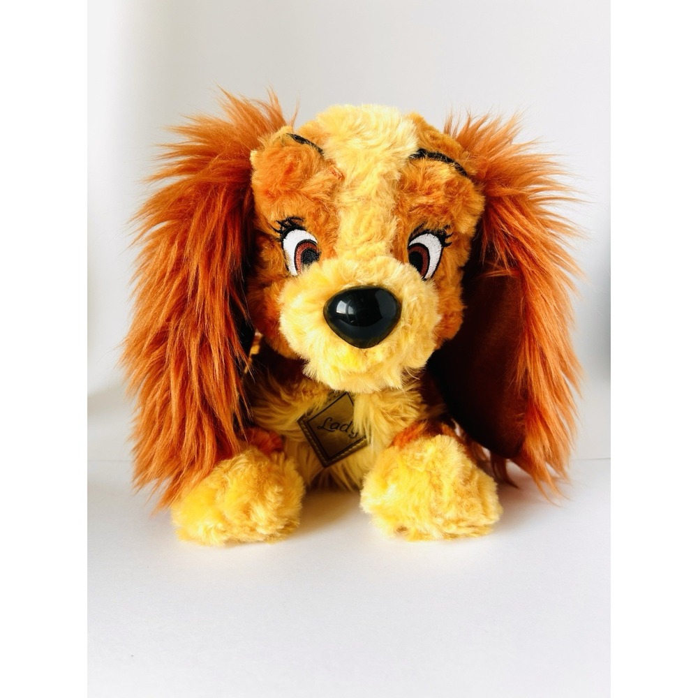 Disney Parks Lady And The Tramp Stuffed Curly Plush‎ Toy 14"
